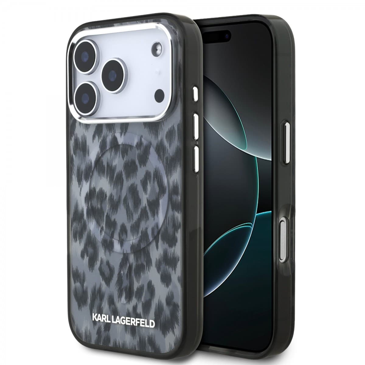 Zadní kryt Karl Lagerfeld IML Leopard MagSafe pro iPhone 17 Pro Grey - náhled 1