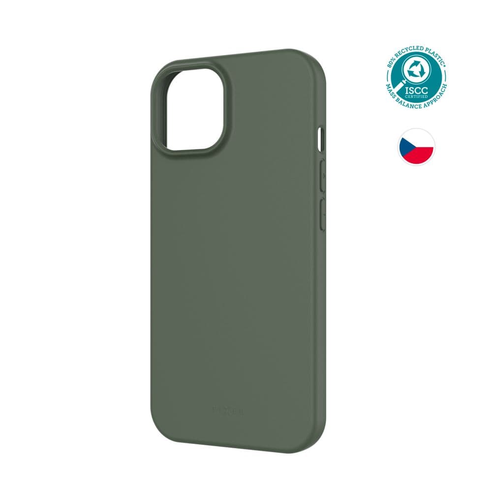 TPU gelový kryt FIXED ReStory pro Apple iPhone 15, zelený - náhled 1