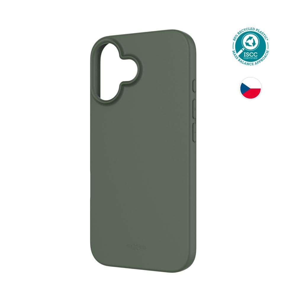 TPU gelový kryt FIXED ReStory pro Apple iPhone 16, zelený - náhled 1