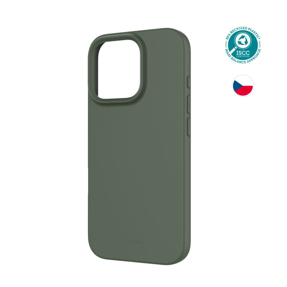 TPU gelový kryt FIXED ReStory pro Apple iPhone 16 Pro, zelený - náhled 1
