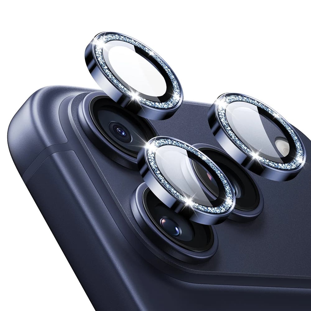 ESR – chrániče objektivu fotoaparátu Armorite – iPhone 14 Pro/Pro Max/15 Pro/Pro Max/16 Pro/Pro Max/17 Pro/Pro Max – modrý třpyt - náhled 1