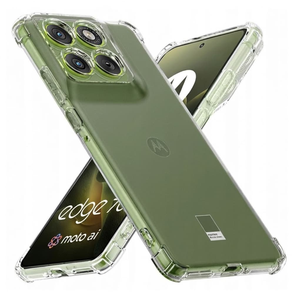 Techsuit – nárazuvzdorný průhledný silikon – Motorola Edge 70 – průhledný - náhled 1
