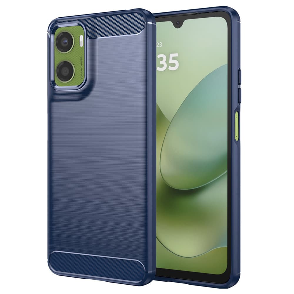 Techsuit - karbon silikon - Motorola Moto G06 / Moto G06 Power - modrá - náhled 1