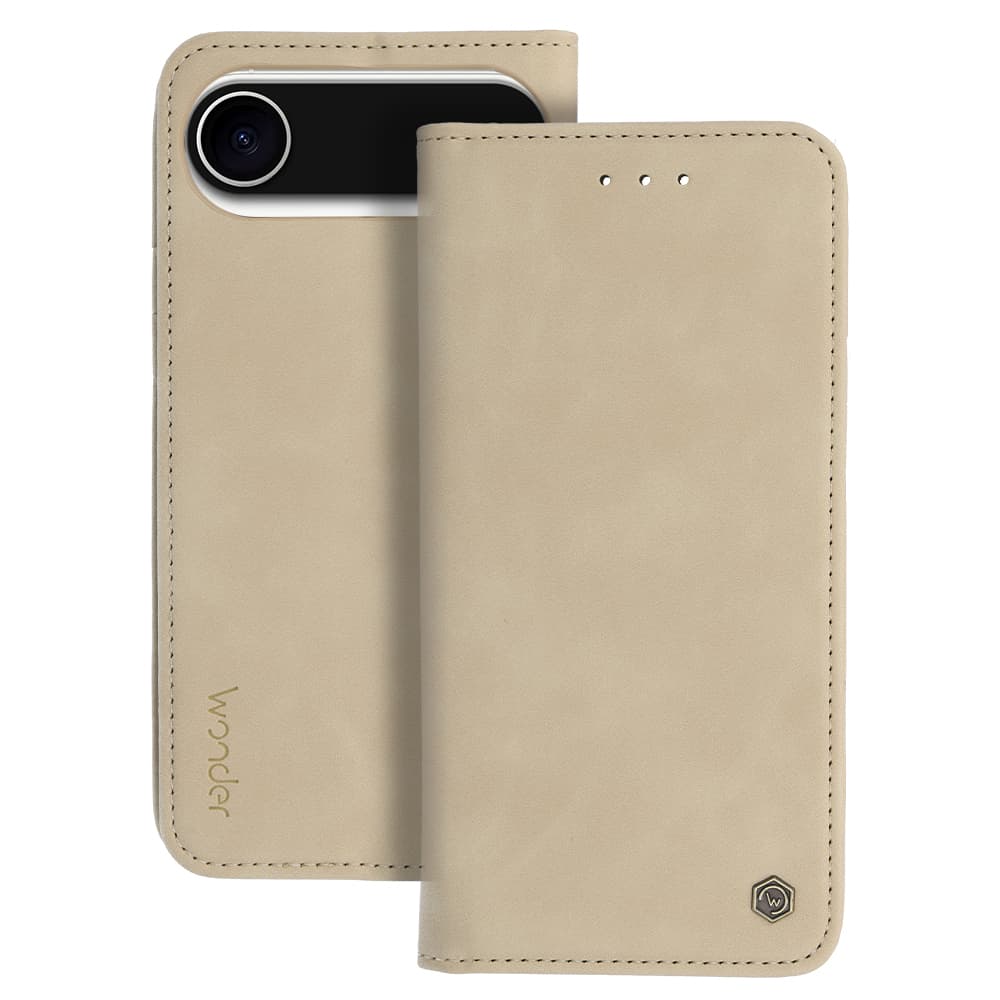 Knížkové pouzdro Wonder Smart pro iPhone Air světle zlaté - náhled 1