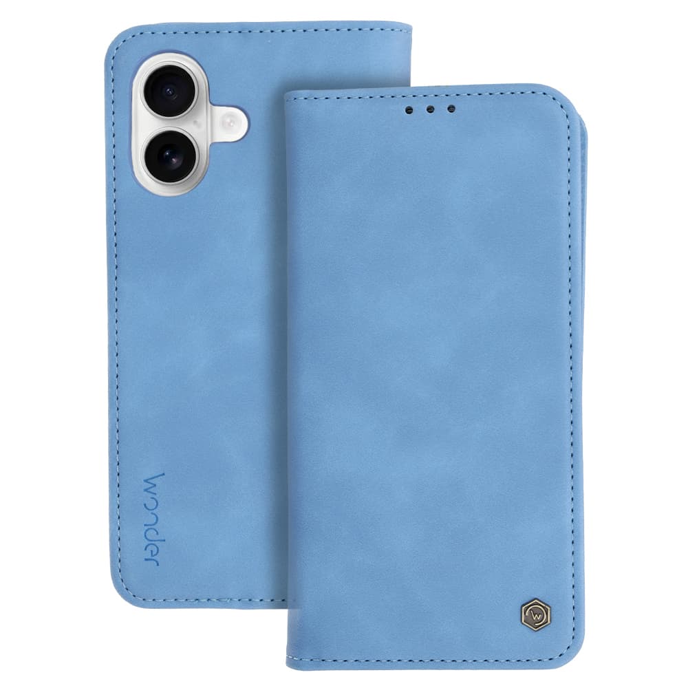Knížkové pouzdro Wonder Smart pro iPhone 17 mist blue - náhled 1