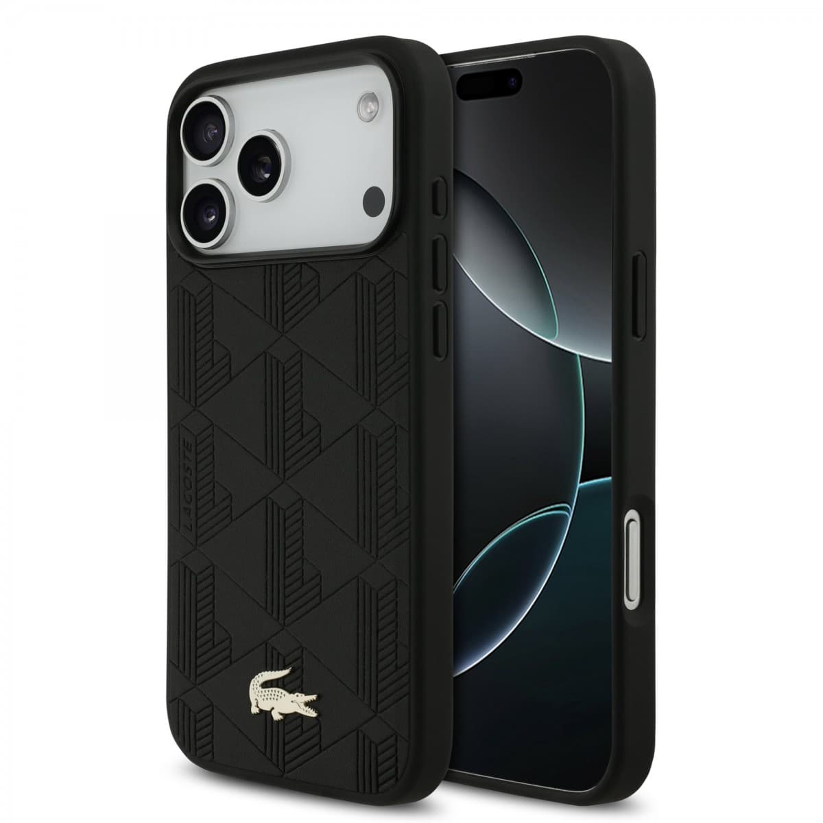 Zadní kryt Lacoste PU Nomogramme Gold Logo MagSafe pro iPhone 17 Pro Max Black - náhled 1