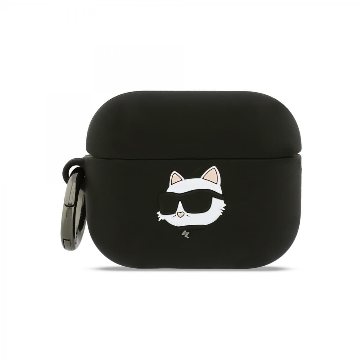 Silikonové pouzdro Karl Lagerfeld 3D Logo NFT Choupette Head pro AirPods Pro 3 Black - náhled 1
