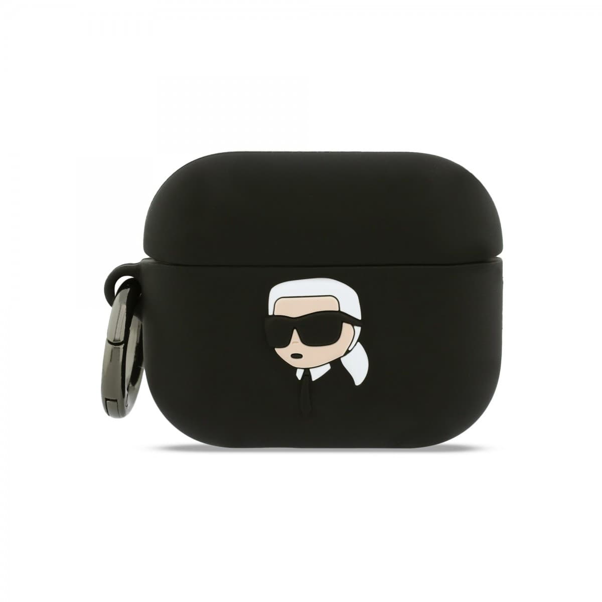 Silikonové pouzdro Karl Lagerfeld 3D Logo NFT Karl Head pro AirPods Pro 3 Black - náhled 1
