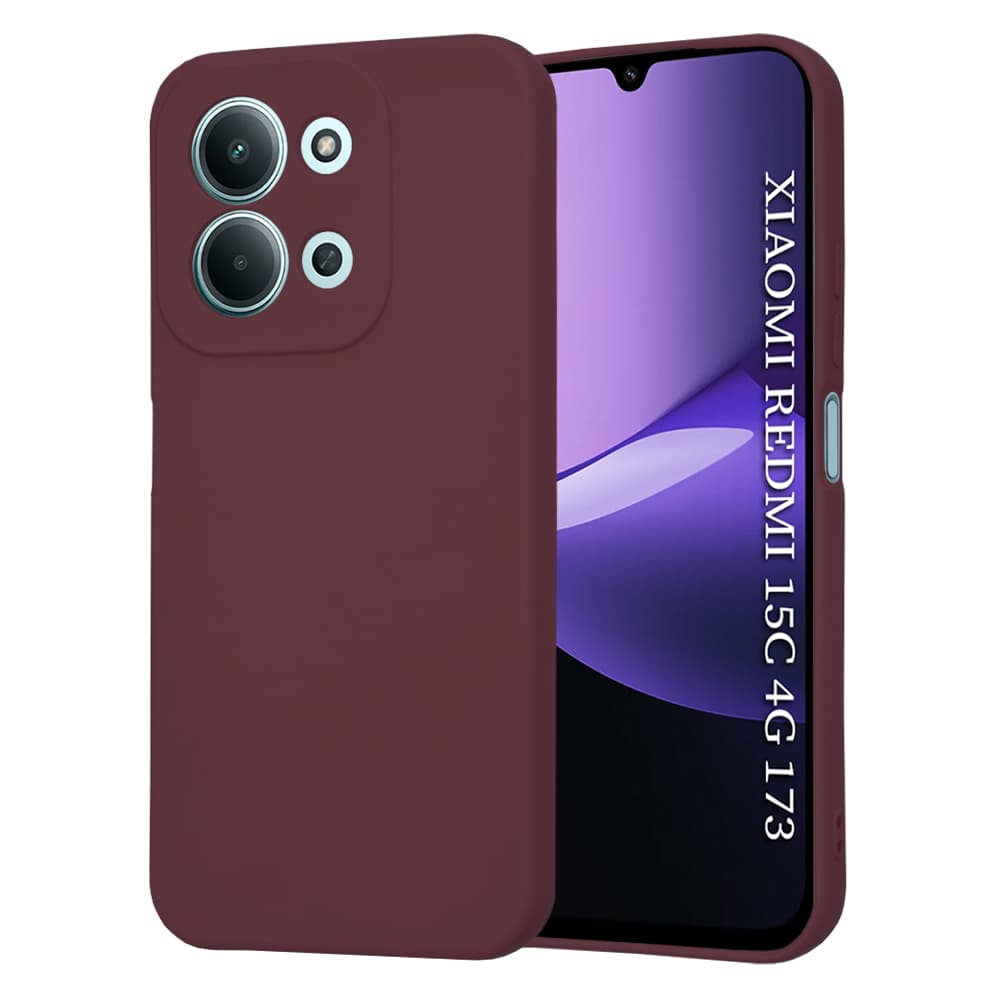Techsuit - SoftFlex - Xiaomi Redmi 15C 4G / Redmi 15C 5G - švestkově červená - náhled 1