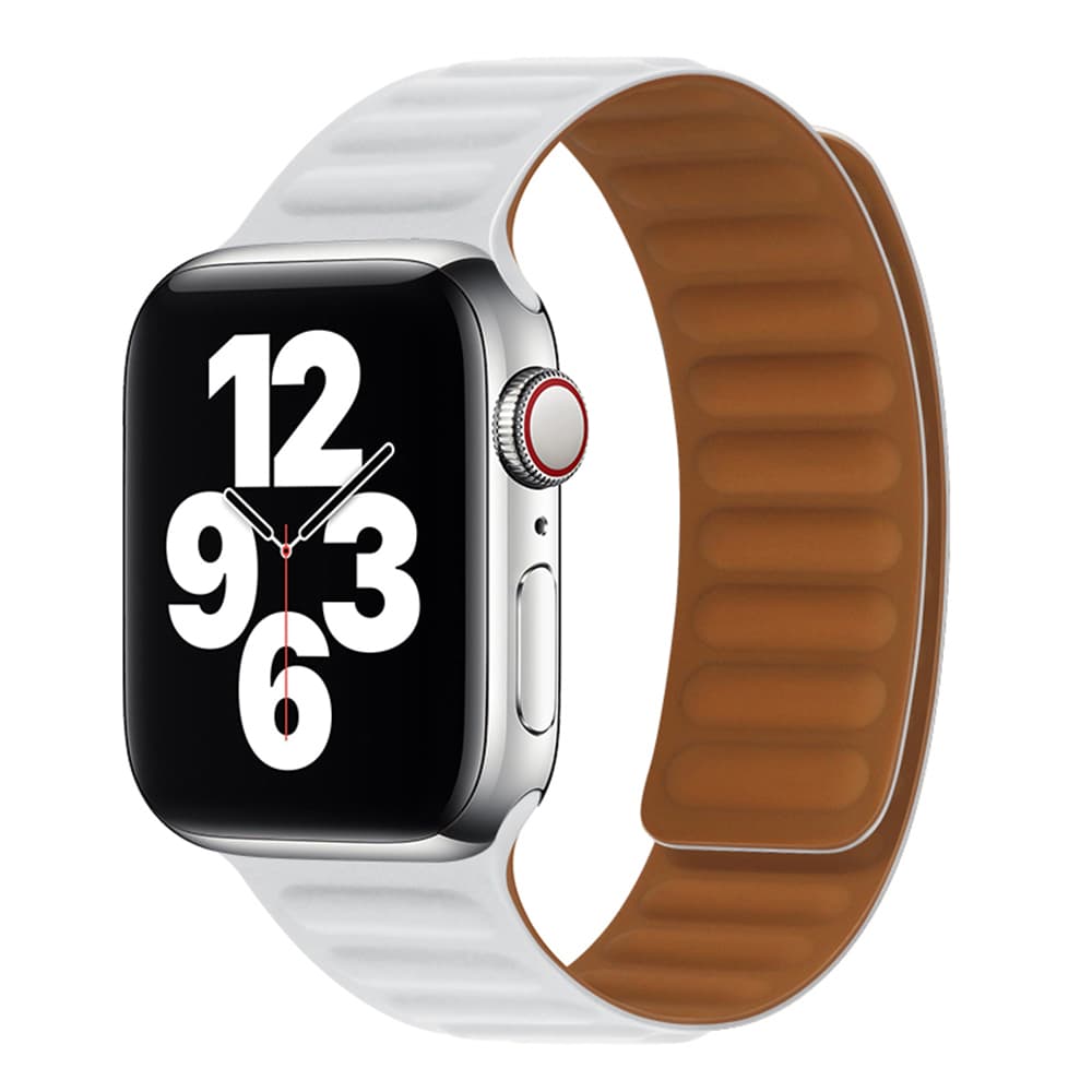 Techsuit - řemínek k hodinkám (W035) - Apple Watch 1/2/3/4/5/6/7/8/9/10/11/SE/SE 2/SE 3 (38/40/41/42mm) - bílý - náhled 1