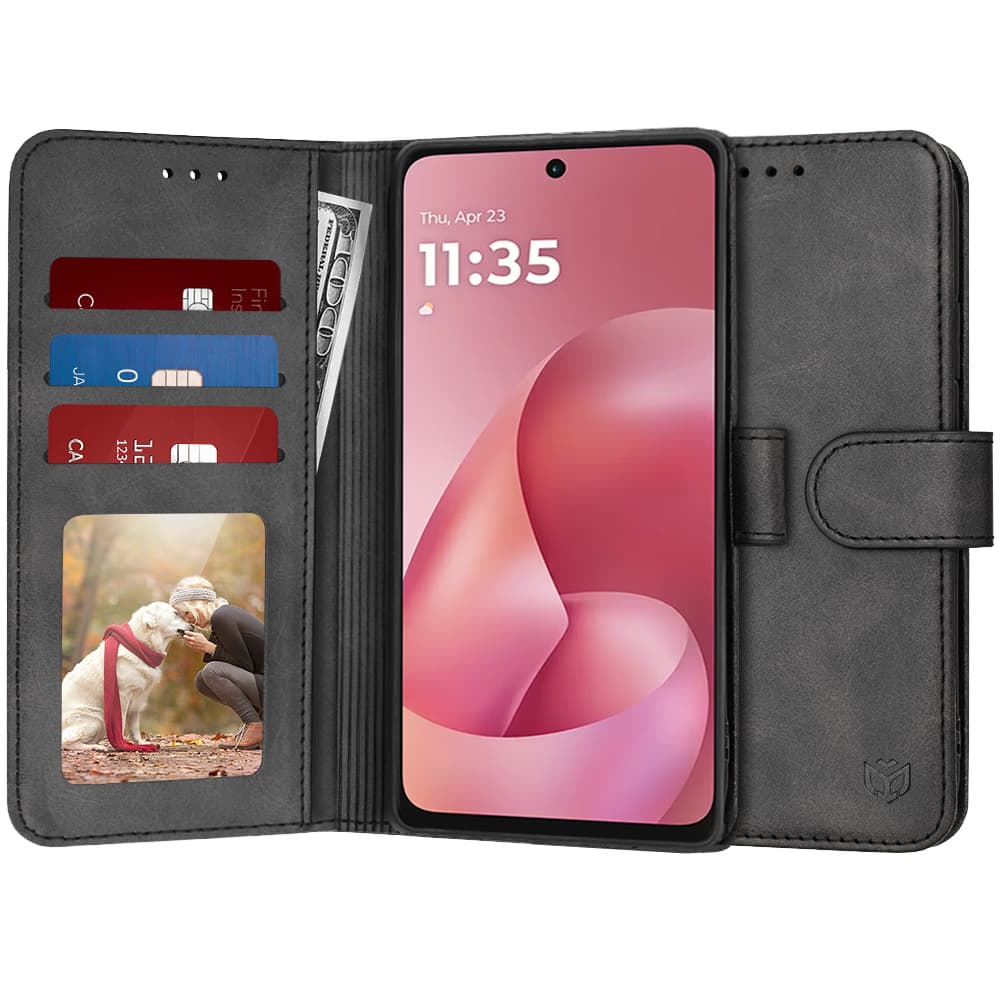 Techsuit – pouzdro typu kniha – Motorola Moto G57 Power / G67 Power – černé - náhled 1