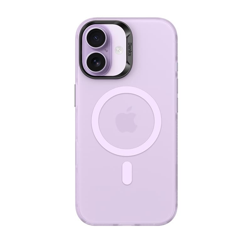 Magnetický kryt Lucid Armor (C067) pro iPhone 17 s tlačítkem pro ovládání fotoaparátu Benks fialový - náhled 1