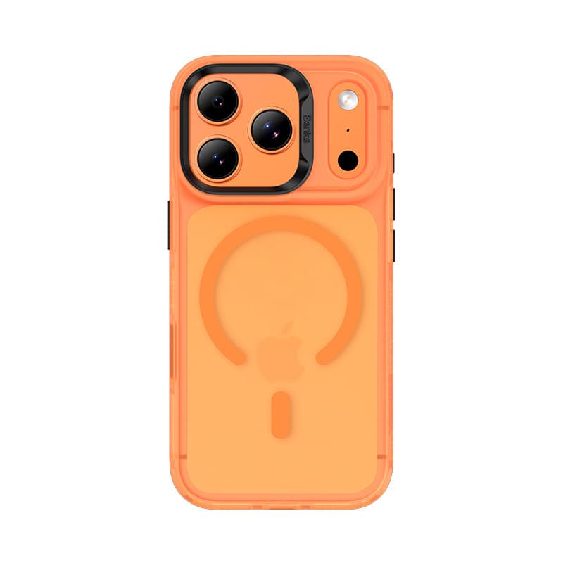 Magnetické pancéřové pouzdro Benks Lucid Armor (C069) pro iPhone 17 Pro (s tlačítkem pro ovládání fotoaparátu), oranžové - náhled 1