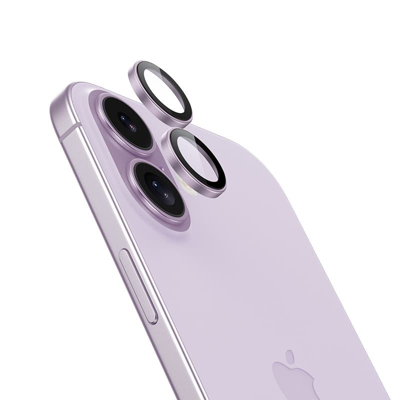 Tvrzené safírové sklo Benks DR na fotoaparát pro iPhone 17 levandulové - náhled 1