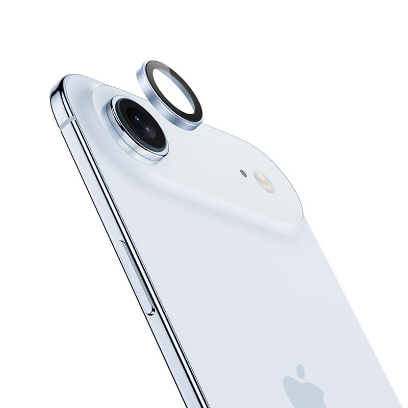 Tvrzené safírové sklo na fotoaparát Benks iPhone Air světle modré - náhled 1
