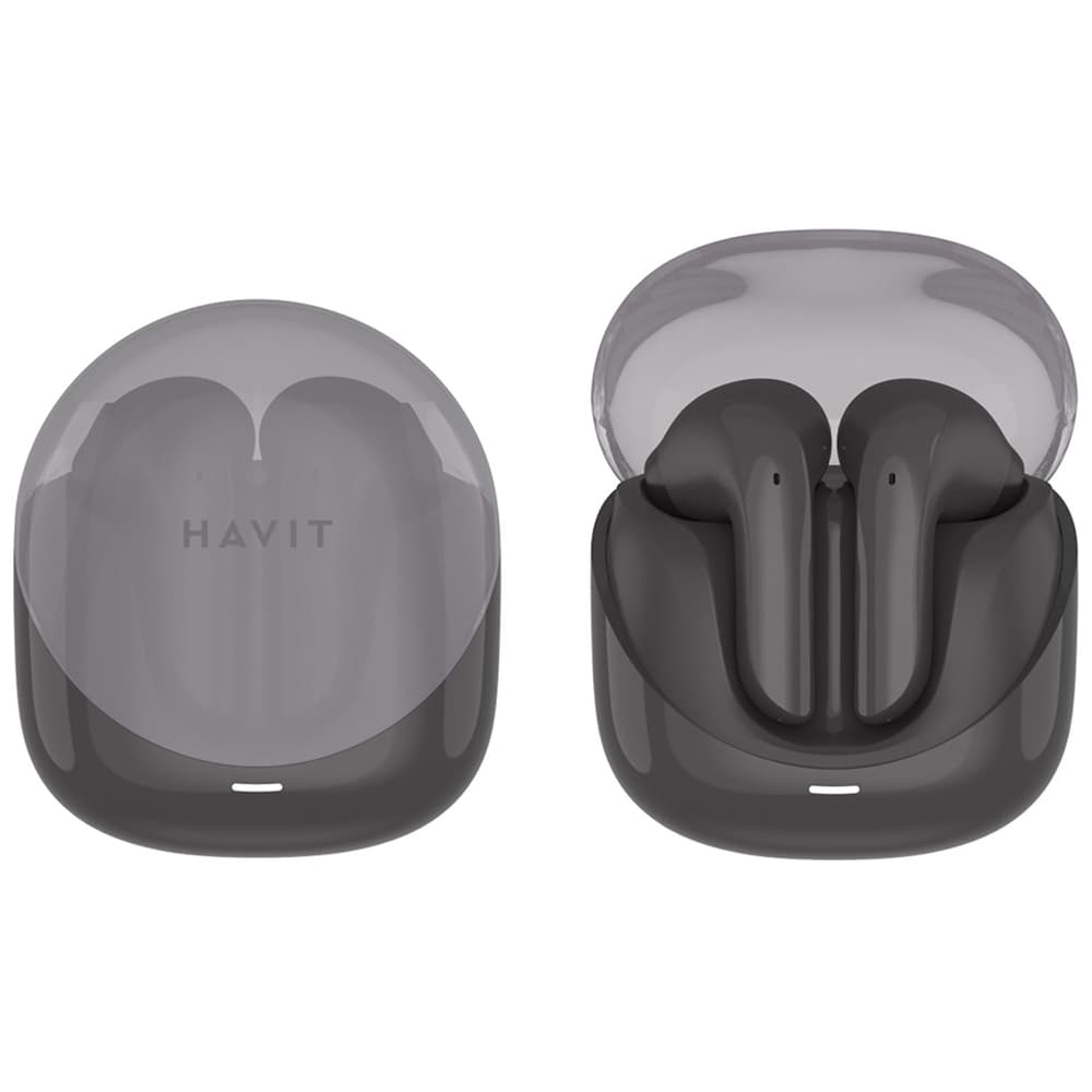 Havit – bezdrátová sluchátka Modern Buds (TW974) – pro hraní her, s mikrofonem, Bluetooth 5.3, TWS, ENC, USB-C, 400mAh – černá - náhled 1