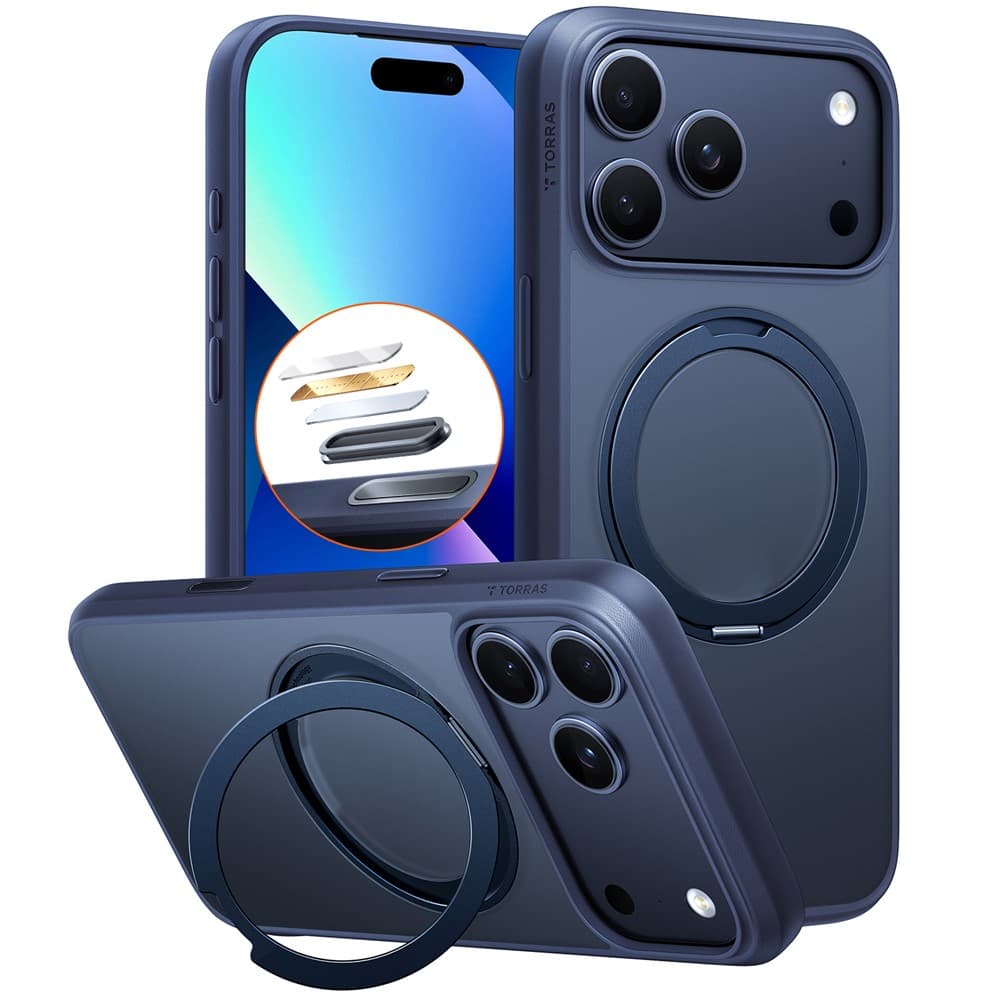 Torras - Ostand Pro MagSafe Series - iPhone 17 Pro - námořnická modrá - náhled 1