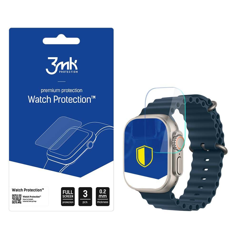 3mk - FlexibleGlass (3 kusy) - Apple Watch Ultra / Ultra 2 / Ultra 3 - čirá - náhled 1