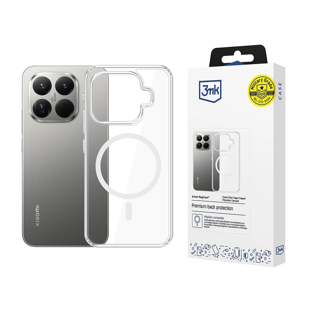 3mk - Armor MagCase - Xiaomi 15T Pro - průhledné - náhled 1