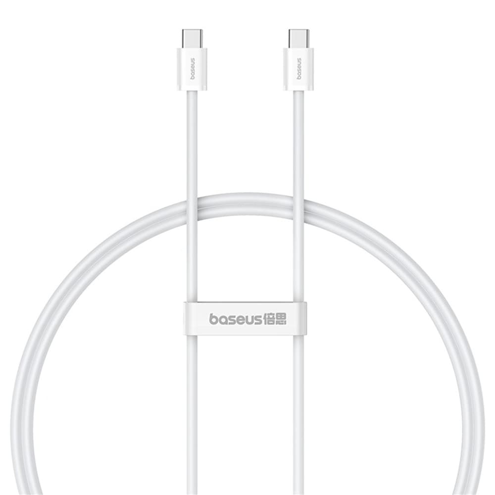 Datový kabel Baseus (P10365200211-01) – Type-C na Type-C, 30W, 2m – Moon White - náhled 1