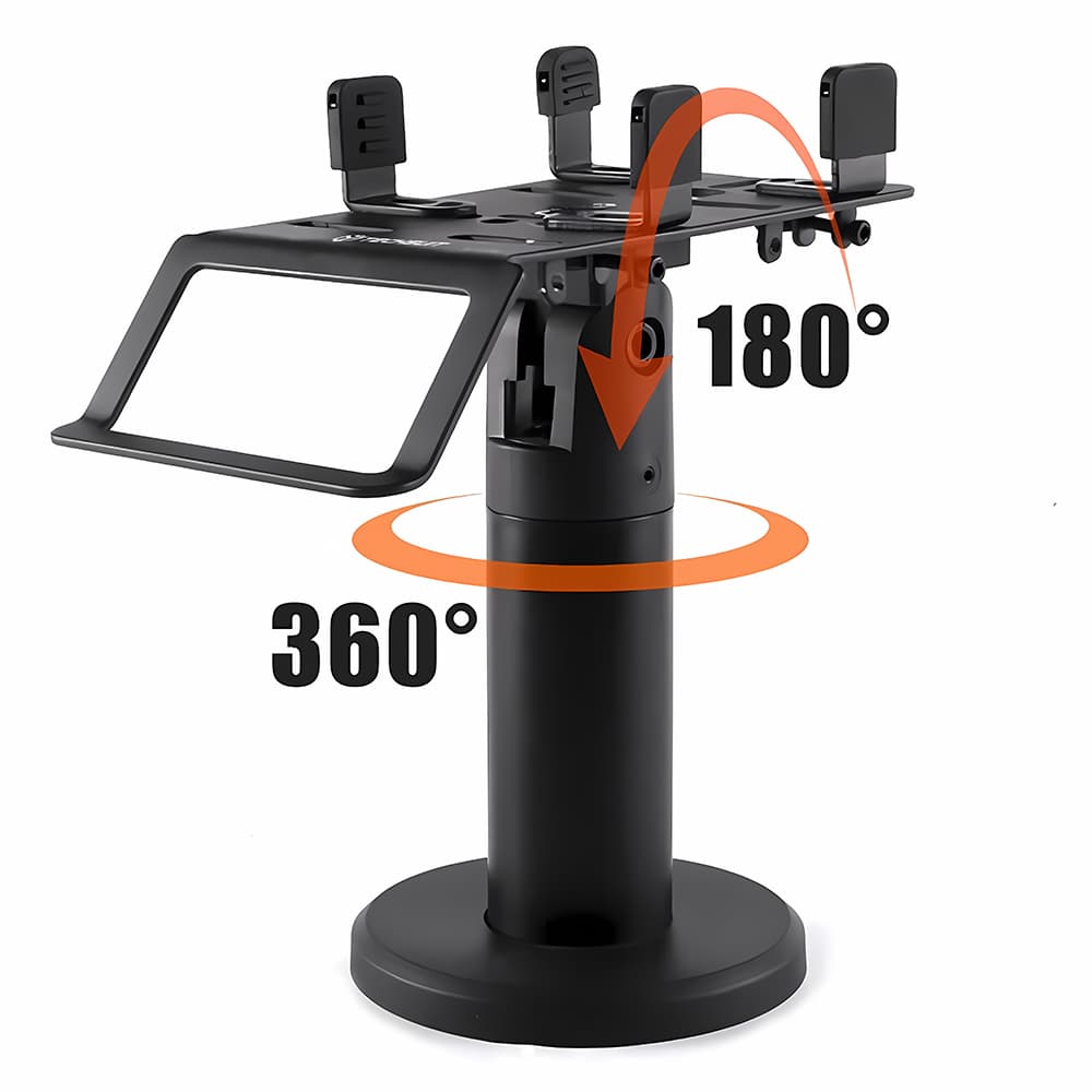 Techsuit - stojan na POS PayNest (POS1) - horizontální rotace 270°, náklon až 30°, stabilní držení, 3M lepidlo - černý - náhled 1