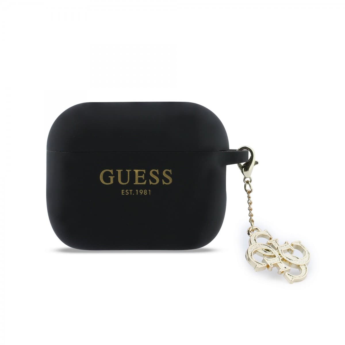 Silikonové pouzdro Guess 4G Charm pro AirPods Pro 3 Black - náhled 1