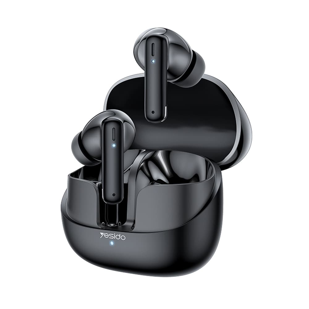 Yesido - bezdrátová sluchátka (TWS26) - stereo, s mikrofonem, Bluetooth, 13mm reproduktor, design do uší, 250mAh - černá - náhled 1