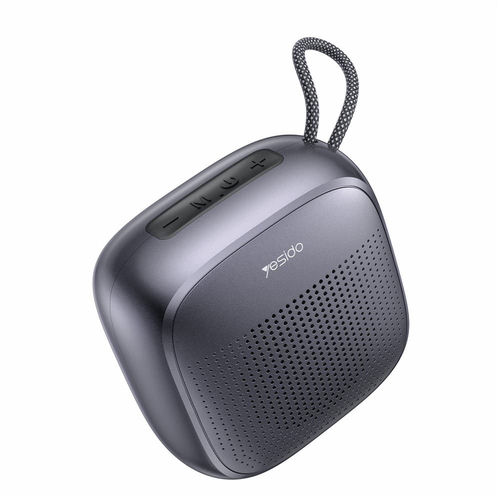 Yesido - bezdrátový reproduktor (YSW24) - Bluetooth 5.3, mini design, vodotěsný, šňůrka, TF, AUX, Type-C, 1000mAh - černý - náhled 1
