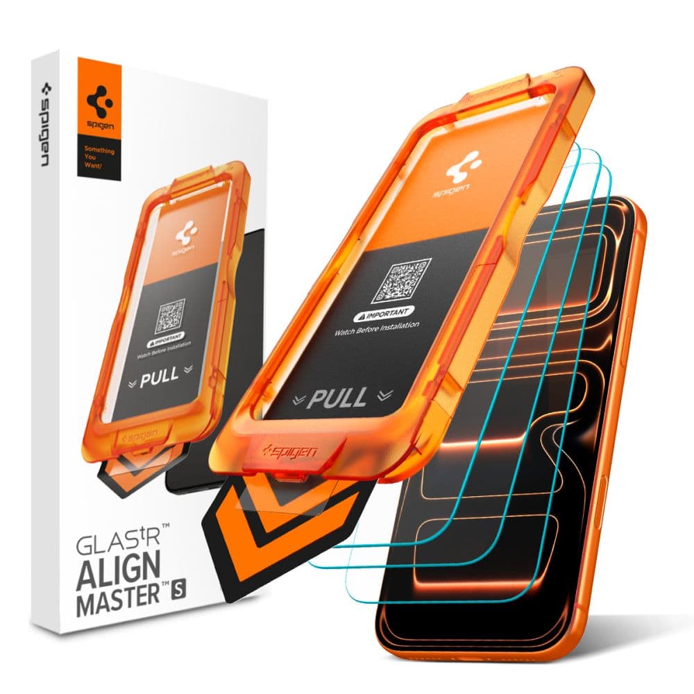 Spigen - Glas.tR Align Master Slim (3 balení) - iPhone 17 Pro Max - čirý - náhled 1