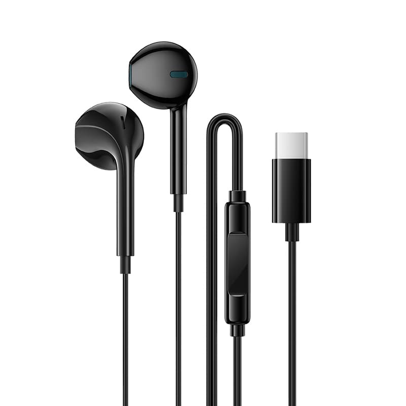 Sluchátka Borofone BM100 Fuente s mikrofonem Type C (DAC) černé - náhled 1