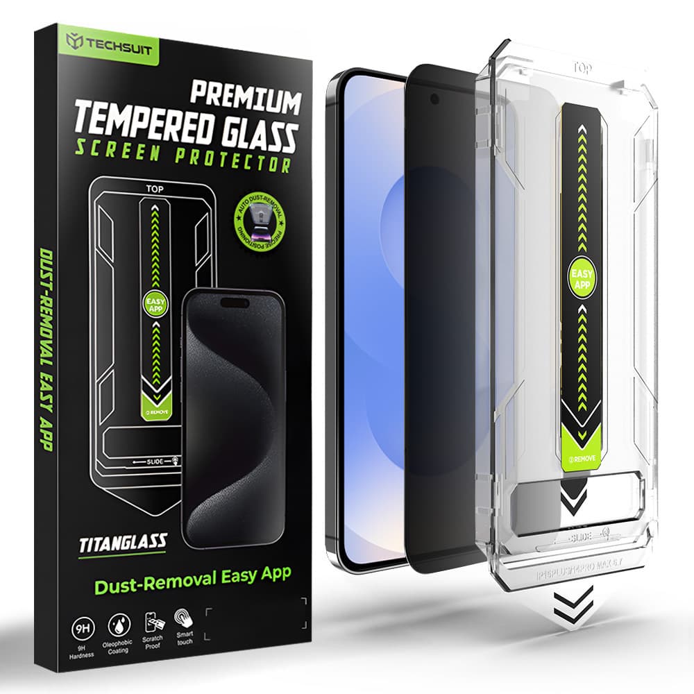 Techsuit - [kompatibilní s odemykáním otiskem prstu] TitanGlass CrystalHD - Samsung Galaxy S26 - Privacy - náhled 1