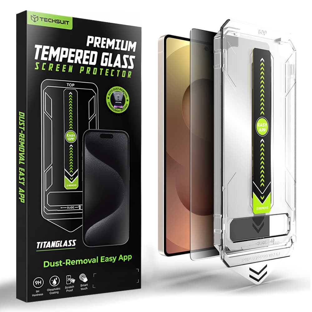 Techsuit - [kompatibilní s odemykáním otiskem prstu] TitanGlass CrystalHD - Samsung Galaxy S26 Ultra - ochrana soukromí - náhled 1