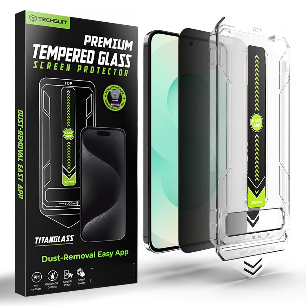 Techsuit - [kompatibilní s odemykáním otiskem prstu] TitanGlass CrystalHD - Samsung Galaxy S26 Plus - Privacy - náhled 1