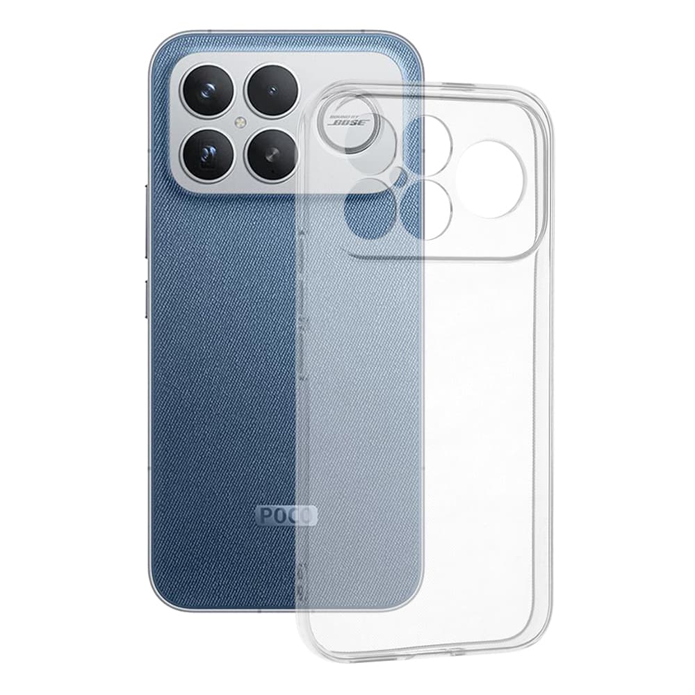 Techsuit – průhledný silikon – Xiaomi Poco F8 Ultra – transparentní - náhled 1