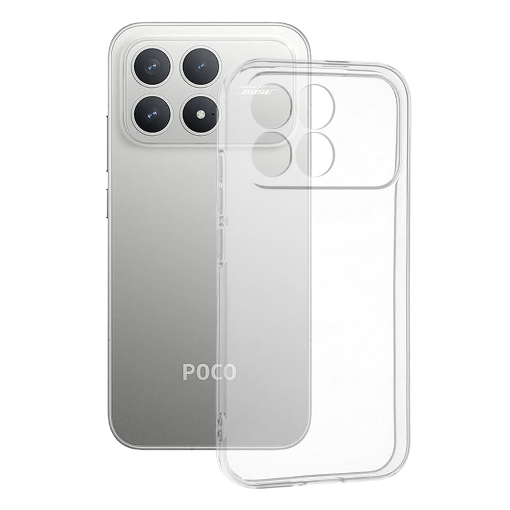 Techsuit – čirý silikon – Xiaomi Poco F8 Pro – průhledný - náhled 1
