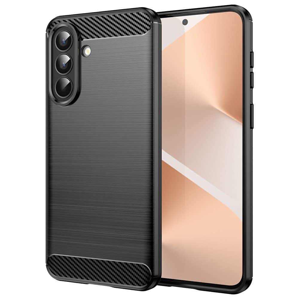 Techsuit - karbonový silikon - Samsung Galaxy A57 5G - černý - náhled 1