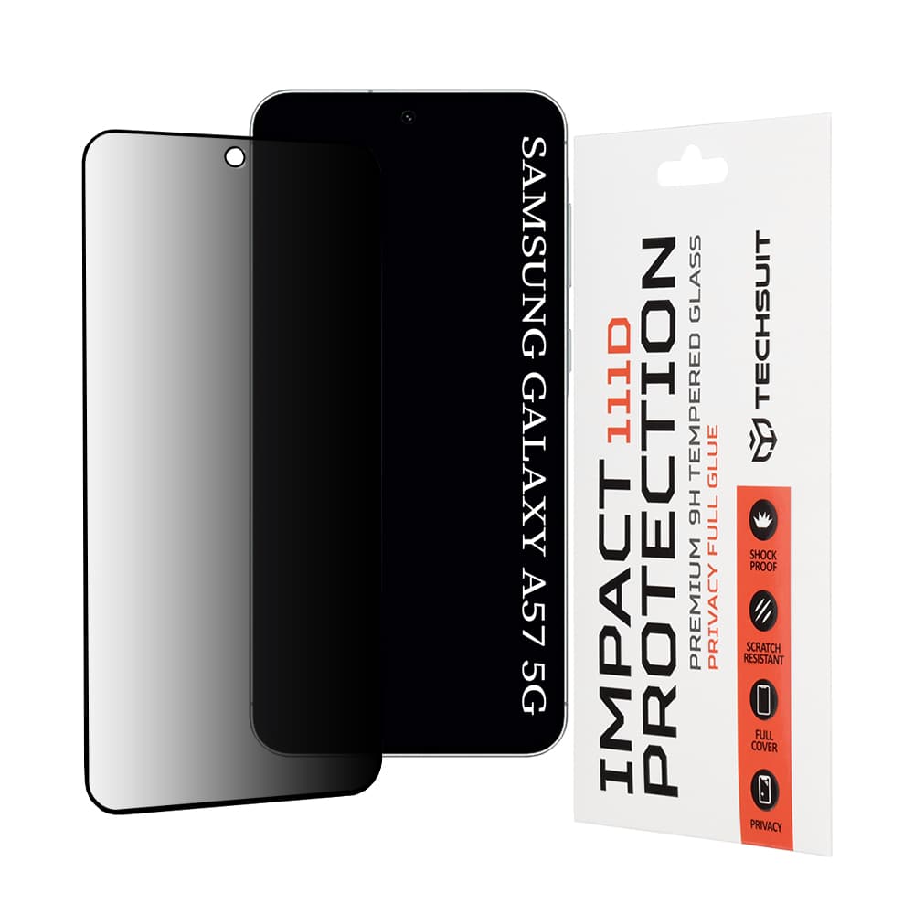 Techsuit - 111D Privacy Full Glue - Samsung Galaxy A57 5G - Black - náhled 1