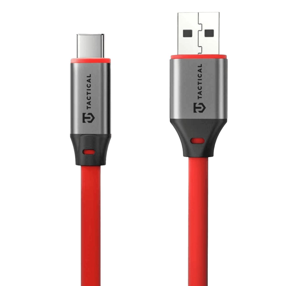 Datový kabel Tactical Fat Man 2.0 USB-A/USB-C 1m Red - náhled 1