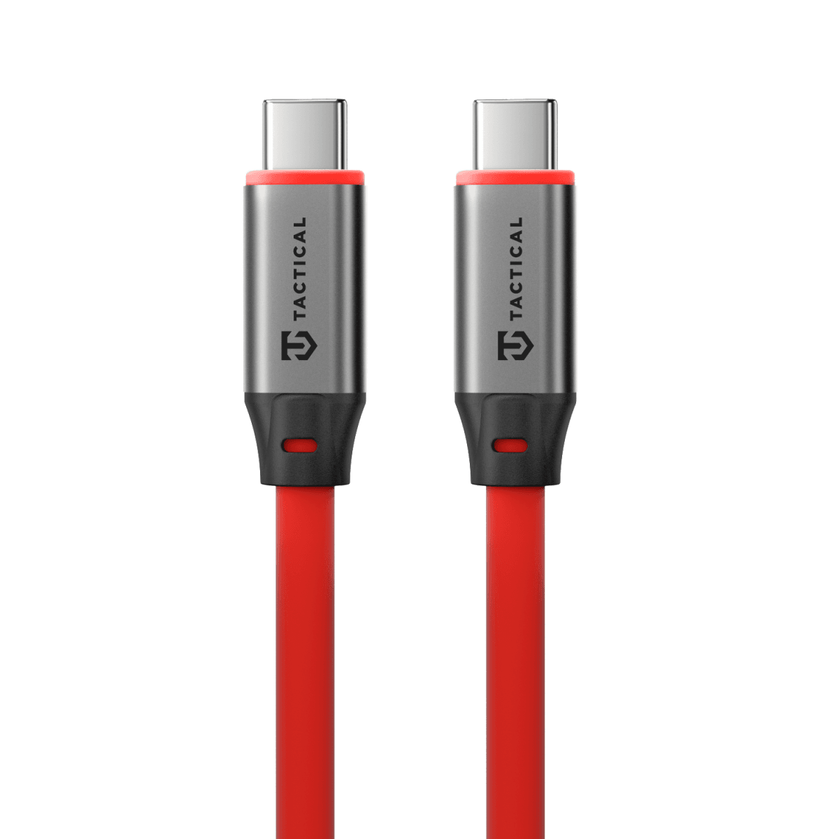 Datový kabel Tactical Fat Man 2.0 USB-C/USB-C 1m Red - náhled 1