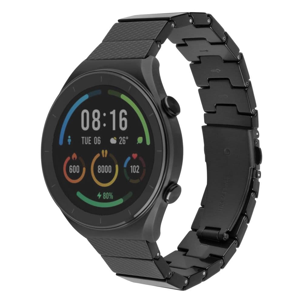 Resinový řemínek FIXED Resin Strap s Quick Release 18mm pro smartwatch, Carbon Black - náhled 1