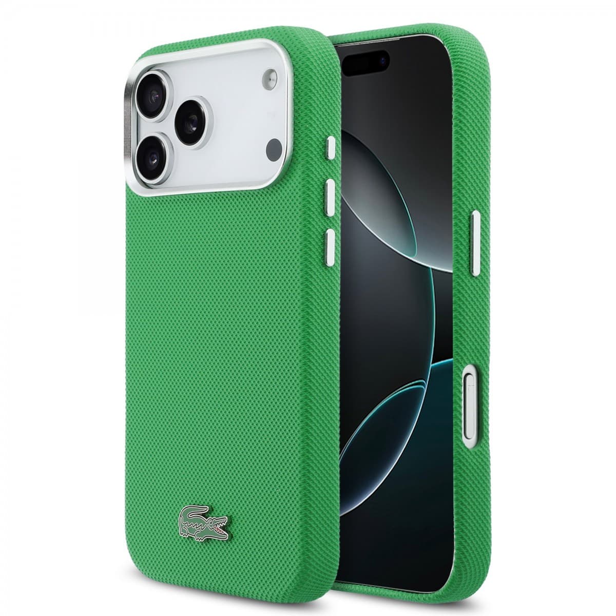 Zadní kryt Lacoste Iconic Petit Pique Metal Logo MagSafe pro iPhone 17 Pro Max Green - náhled 1