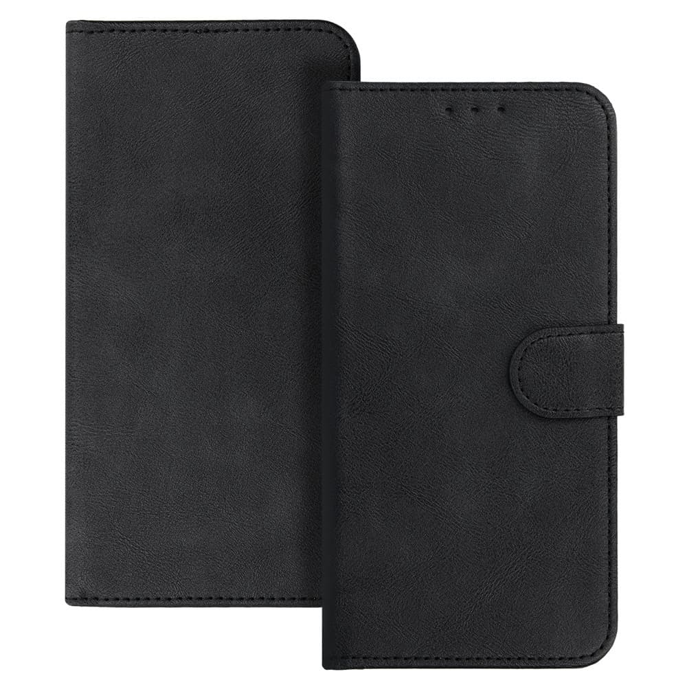 Univerzální knížkové pouzdro COMMON (SIZE XL) pro Samsung A12/A13 4G/A34 5G/A02S/Xiaomi Redmi 12 4G/12C/Note 12 4G/12 Pro 5G/Oppo A53S/A72/A92 black