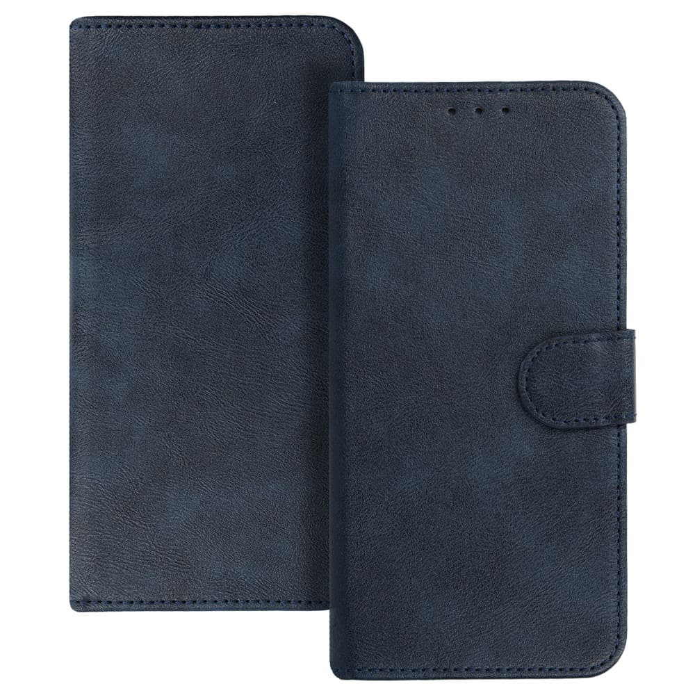 Univerzální knížkové pouzdro COMMON (SIZE XL) pro Samsung A12/A13 4G/A34 5G/A02S/Xiaomi Redmi 12 4G/12C/Note 12 4G/12 Pro 5G/Oppo A53S/A72/A92 navy
