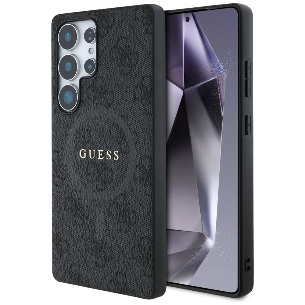 Guess - 4G Ring Classic Logo MagSafe (GUHMS25LG4GFRK) - Samsung Galaxy S25 Ultra - černá - náhled 1