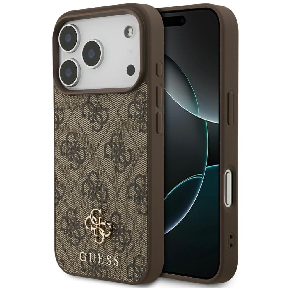 Guess – 4G malé a klasické logo MagSafe (GUHMP17LP4SM4MW) – iPhone 17 Pro – hnědé - náhled 1