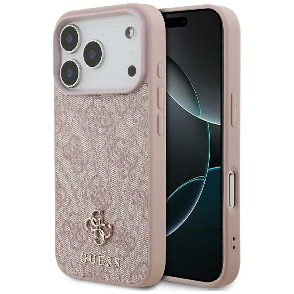Guess – 4G malé a klasické logo MagSafe (GUHMP17LP4SM4MP) – iPhone 17 Pro – růžové - náhled 1