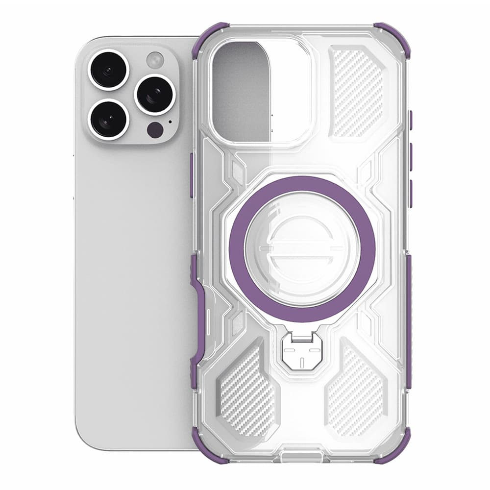 Techsuit - Carbon Shield PRO - OnePlus 15 - průhledný fialový