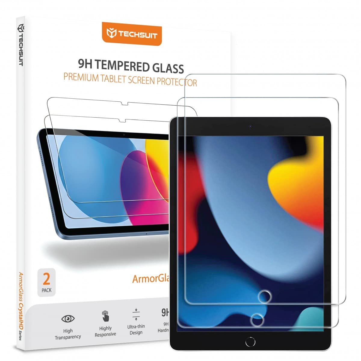 Techsuit - ArmorGlass CrystalHD (2 ks) - iPad 10.2 (2019/2020/2021) - čiré - náhled 1