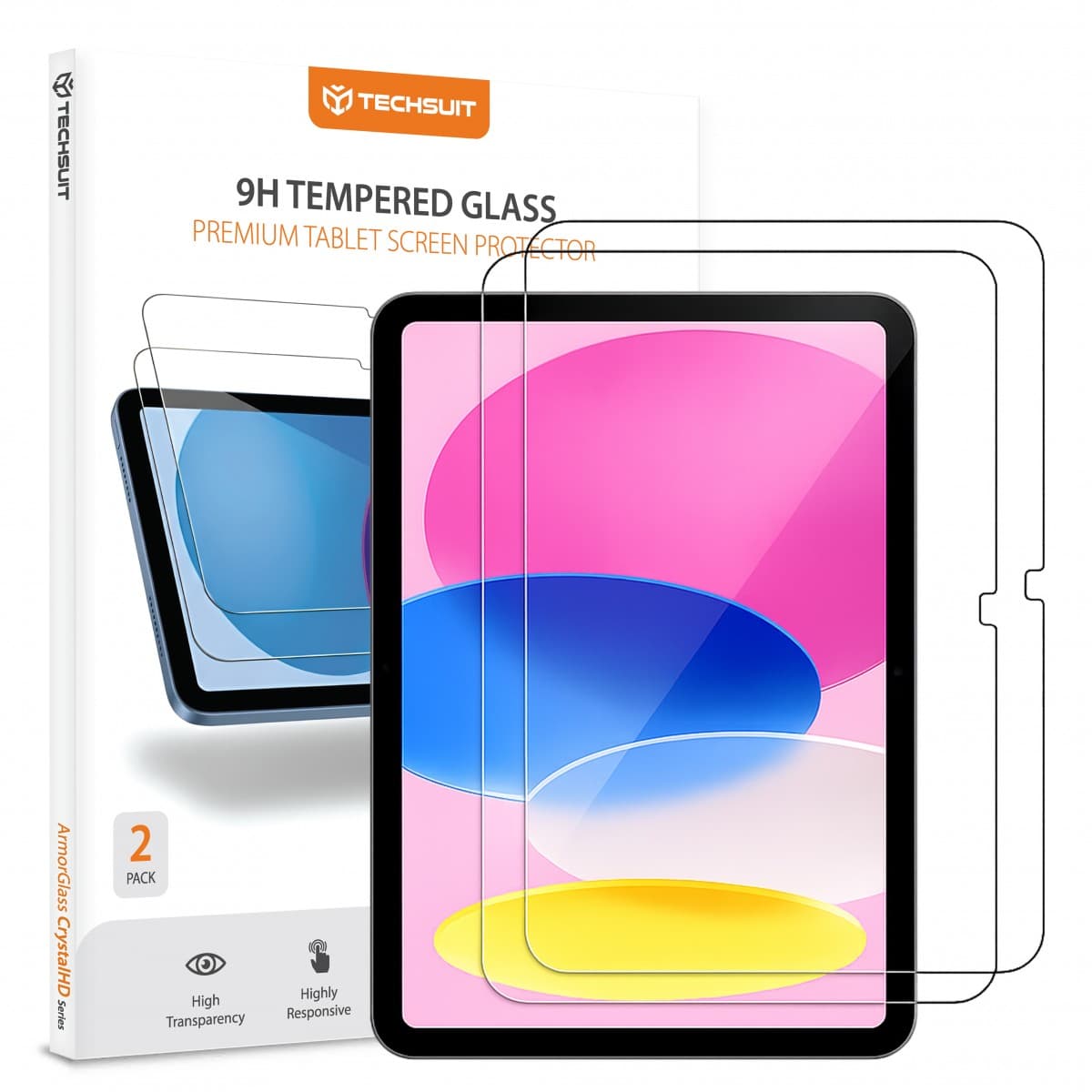 Techsuit - ArmorGlass CrystalHD (2 ks) - iPad 10 (2022) 10.9 / 11 (2025) - čiré - náhled 1