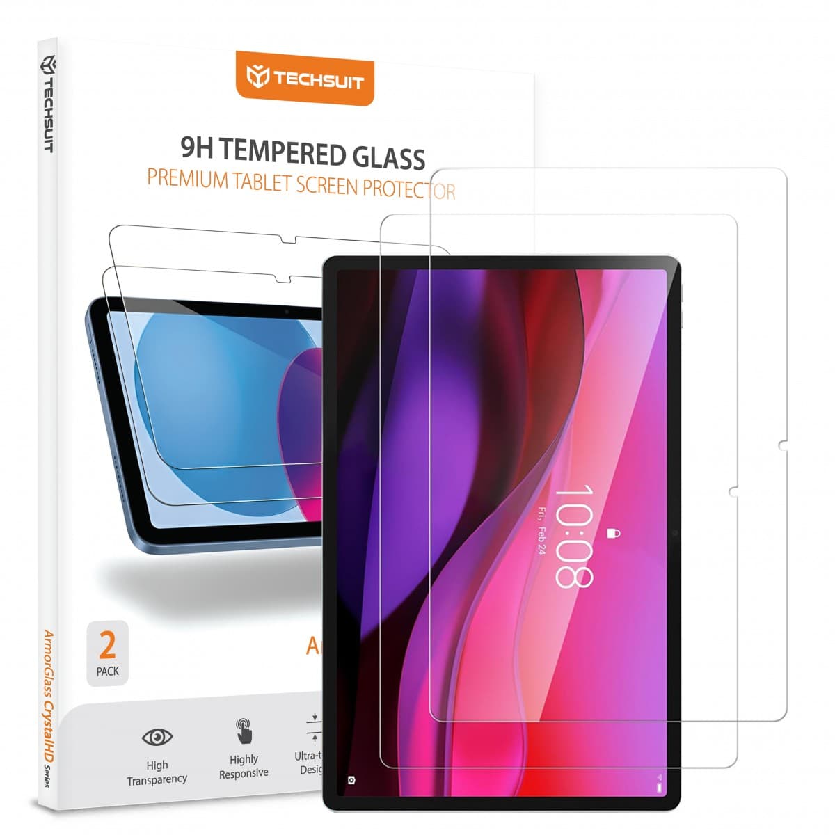 Techsuit - ArmorGlass CrystalHD (2 ks) - Lenovo Yoga Tab Plus 12.7 - čirá - náhled 1